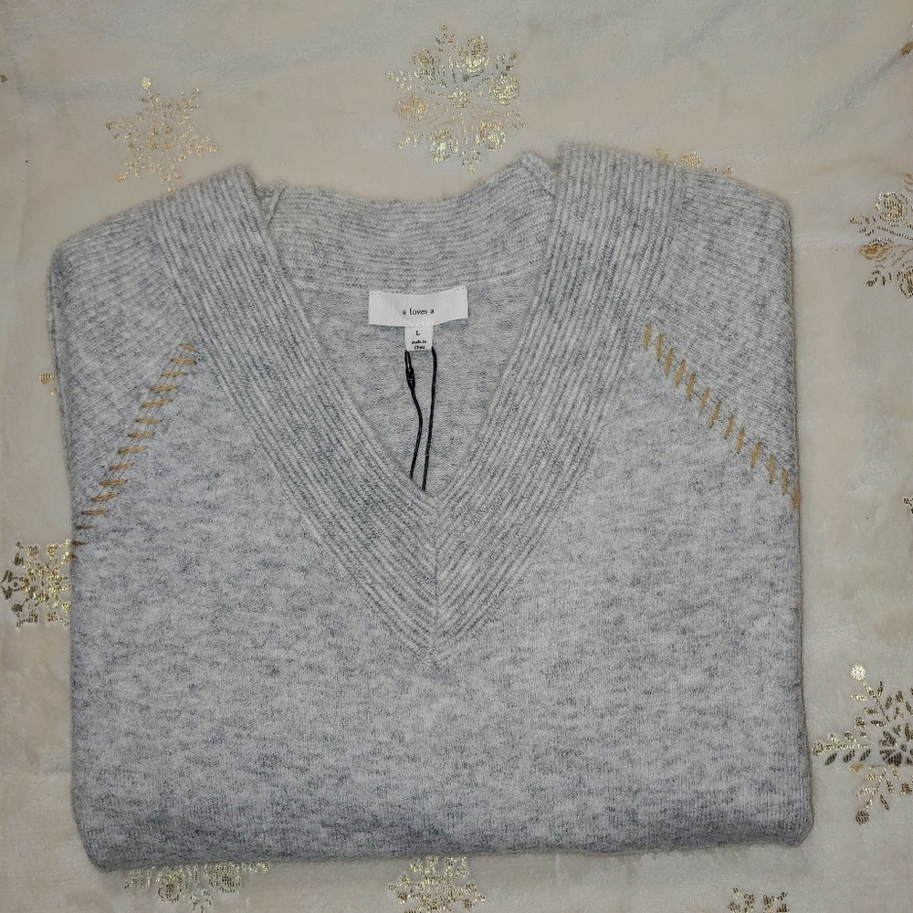 NWT A loves A sweater. Size L